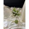 White Tulip Bridal Bouquet