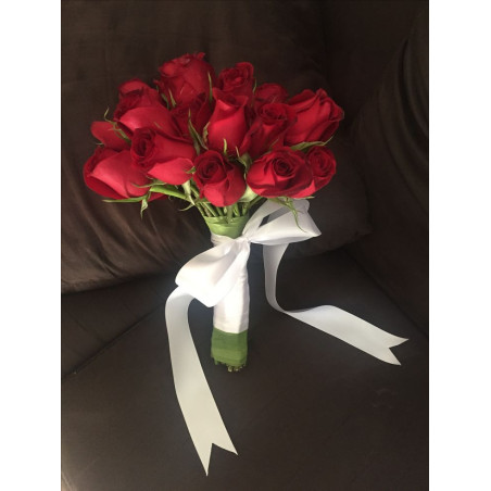 Red Rose Bridal Bouquet